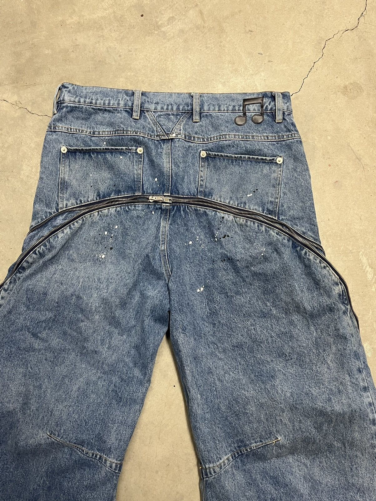 Japanese Brand Paynestar “Heroin” Banana Flare zip denim Size US 36 / EU 52 - 3 Thumbnail