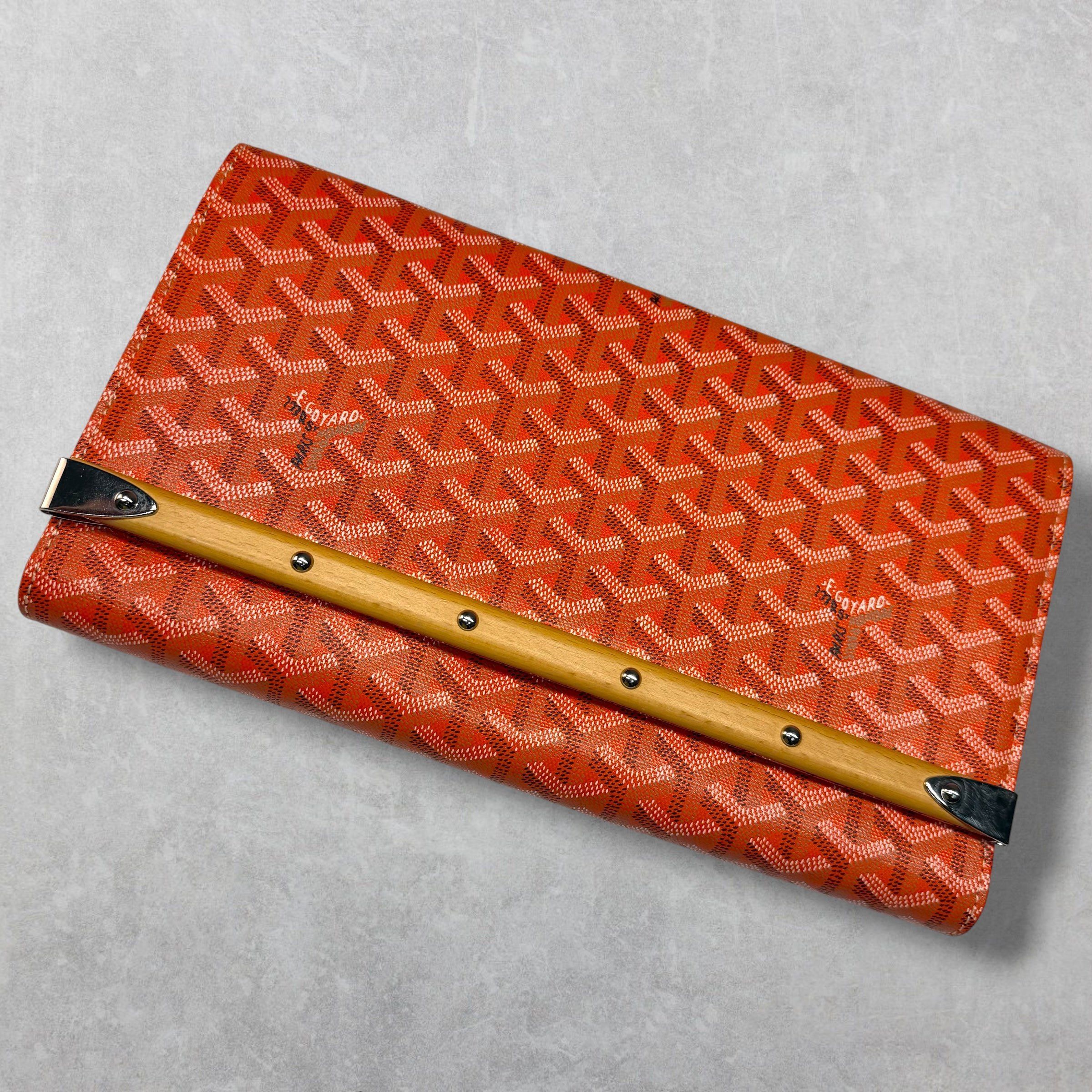 Goyard Goyard Orange Monte Carlo Bois Clutch Size ONE SIZE - 4 Thumbnail