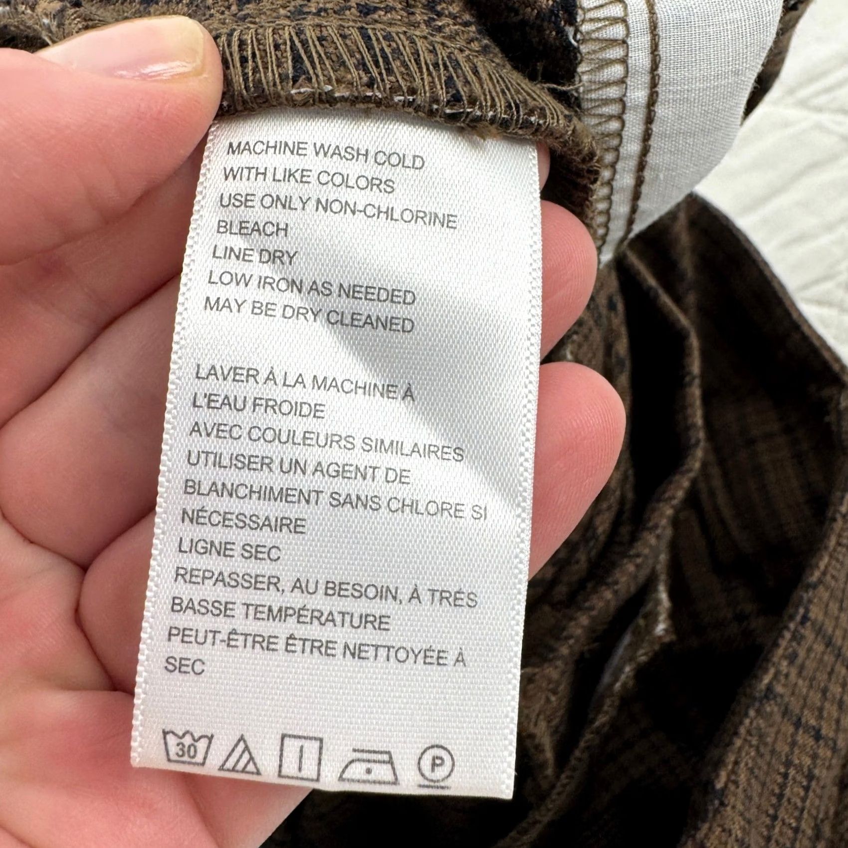 Urban Outfitters Urban Outfitters Brown Plaid Flare Leg Trousers Mid Rise Career Pants Womens Size 2 Size 26" / US 2 / IT 38 - 4 Thumbnail