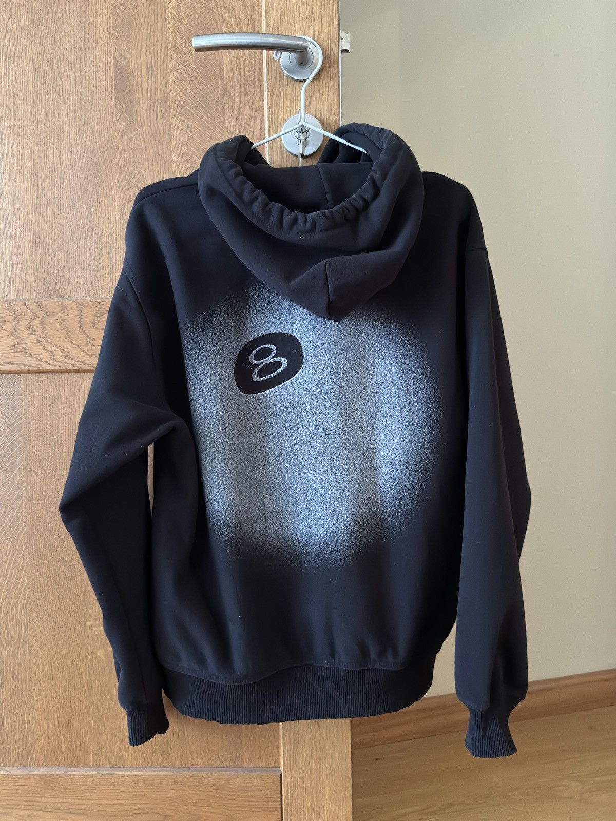 Image of Stussy Stüssy 8 Ball Fade Black Hoodie, Men's (Size Small)