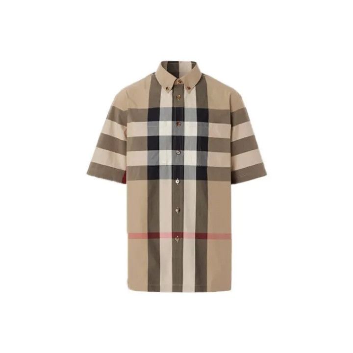 Burberry Burberry Colorful Plaid Short Sleeve Shirt Size US S / EU 44-46 / 1 - 1 Thumbnail