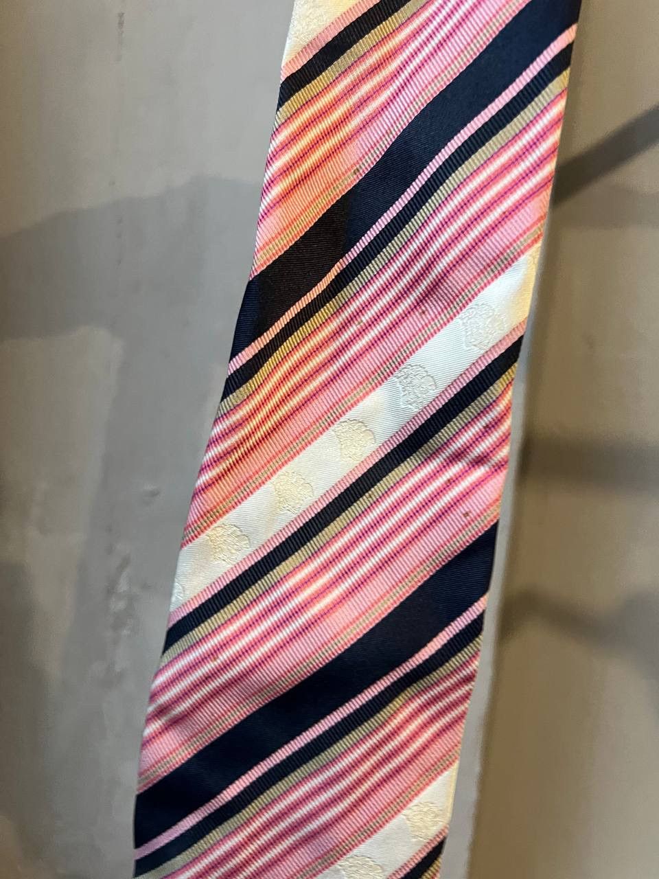 Versace VERSACE MEDUSA MULTILOGO VINTAGE SILK TIE PINK Size ONE SIZE - 4 Thumbnail