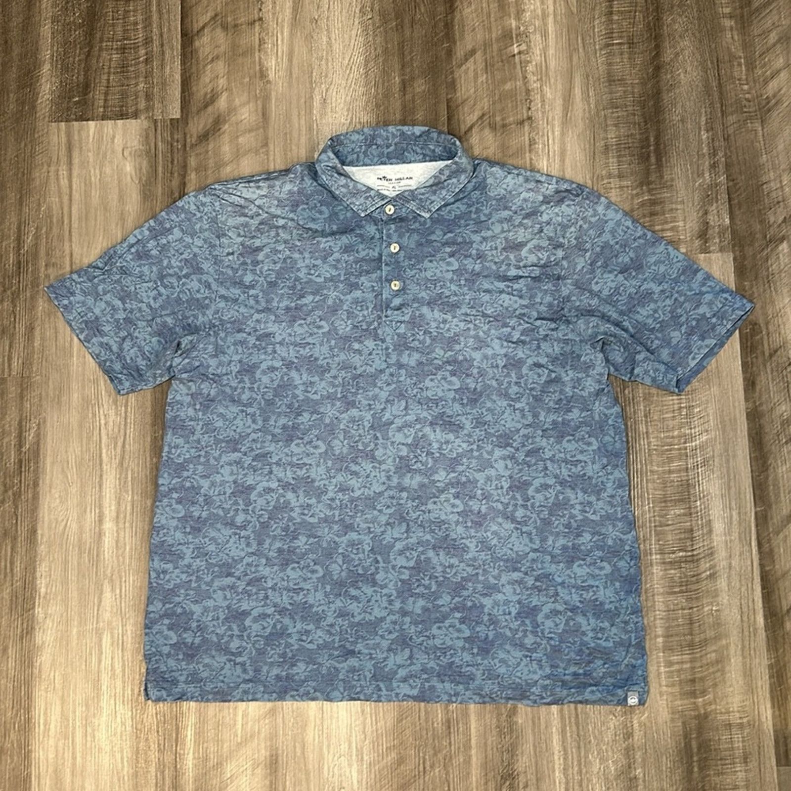 Peter Millar Peter Millar Seaside Floral Pima Cotton Polo - XL Size US XL / EU 56 / 4 - 2 Thumbnail