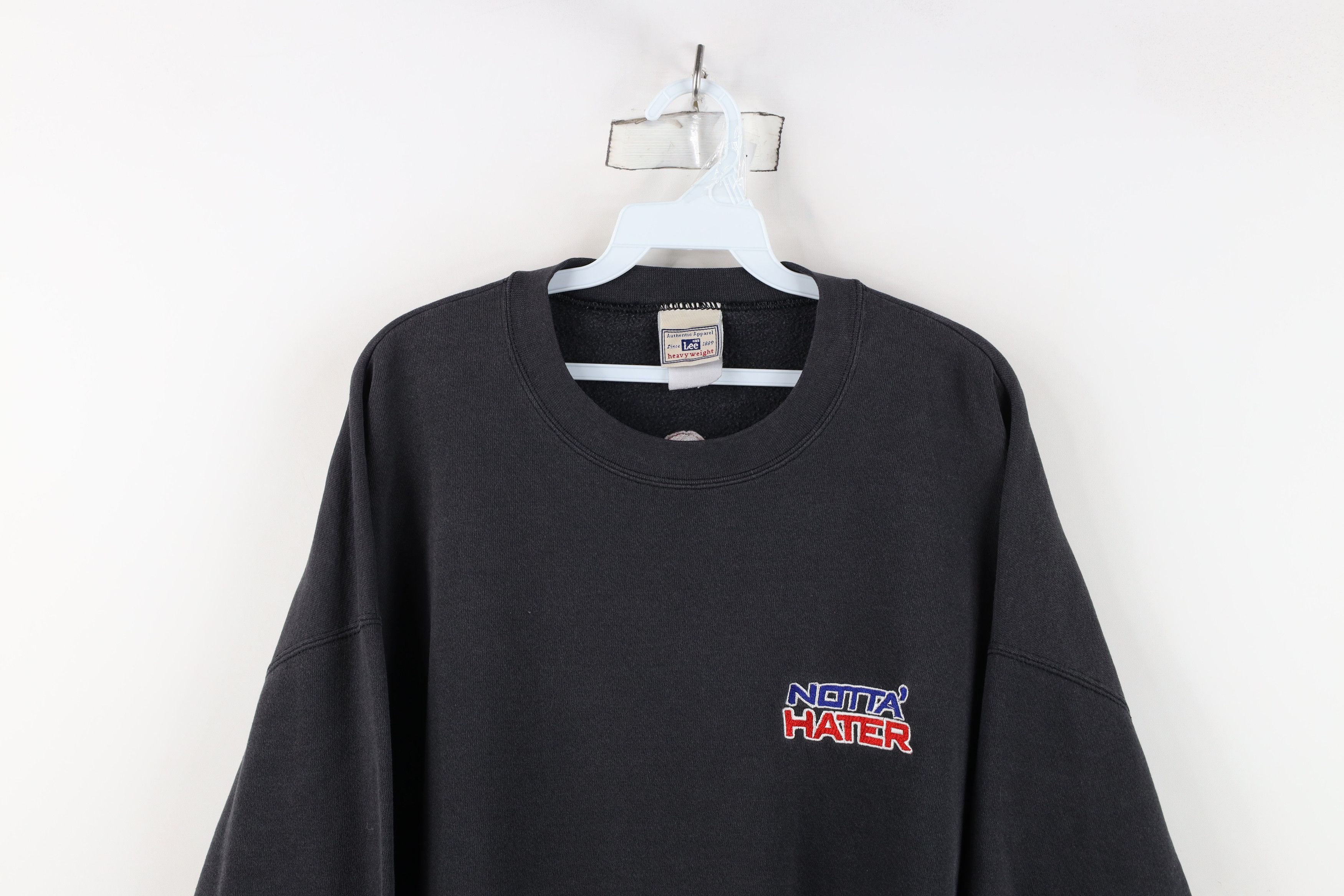 Vintage Vintage 90s Streetwear Notta Hater Not A Hater Sweatshirt Size US XXL / EU 58 / 5 - 2 Thumbnail