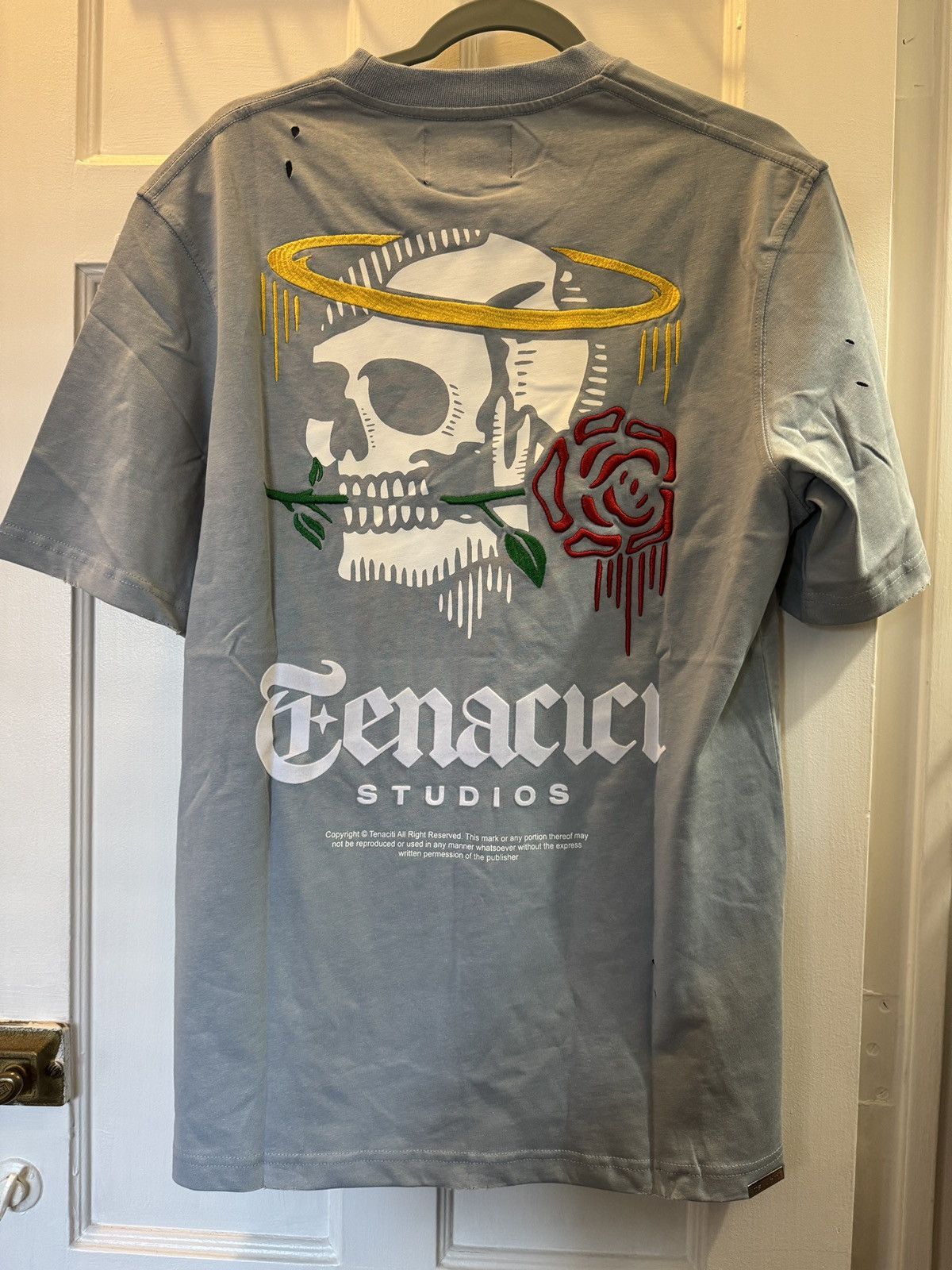 Other Tenaciti Loyalty Distressed Baby Blue Tee Size US M / EU 48-50 / 2 - 2 Thumbnail