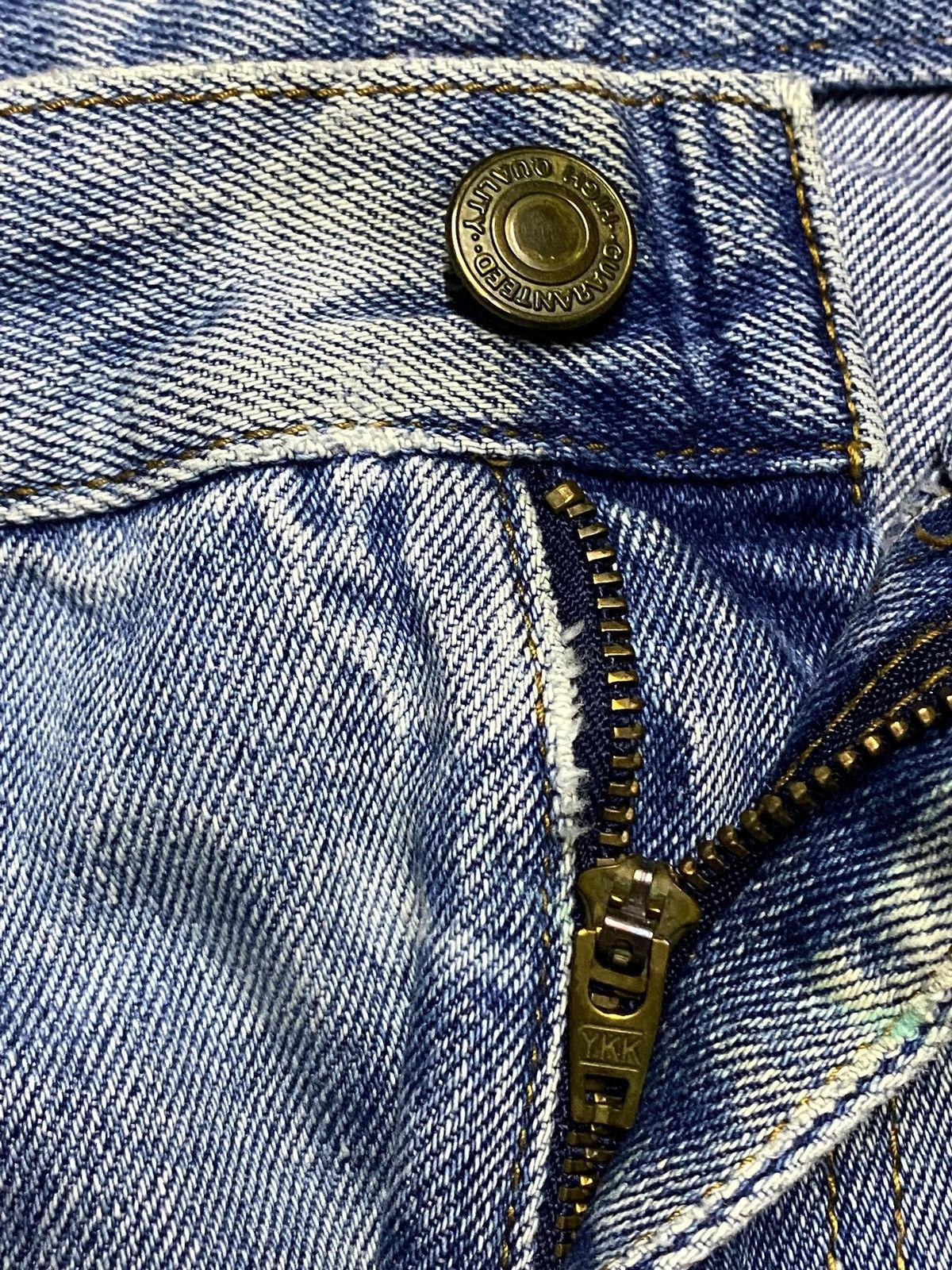 Japanese Brand Vintage Japanese Brand Bleach Distressed Loose Jeans Size US 31 - 9 Thumbnail