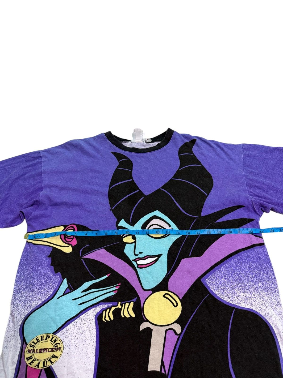 Disney × Vintage VINTAGE 90s MALEFICENT OVERPRINT TEE Size US XL / EU 56 / 4 - 9 Thumbnail