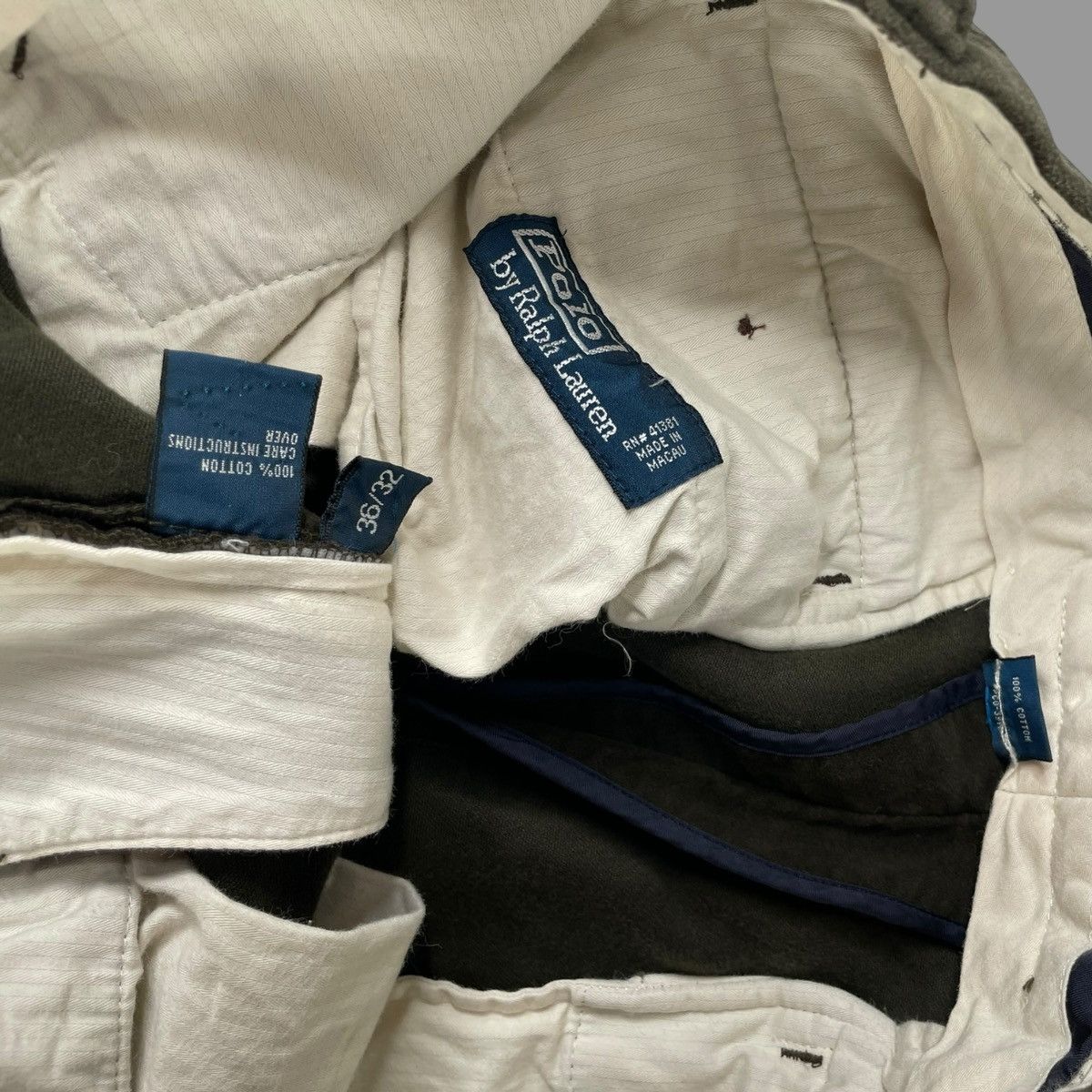 Polo Ralph Lauren × Vintage Vintage 90s polo Ralph Lauren velour pants Size US 35 - 5 Thumbnail