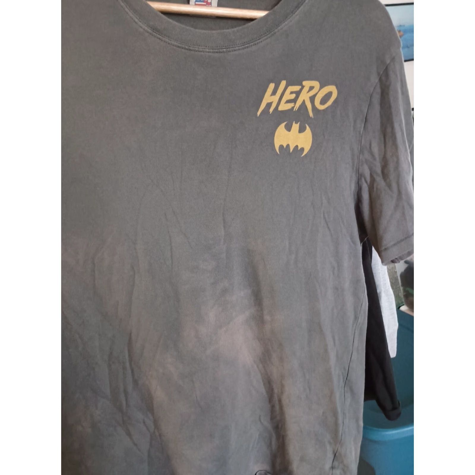 Junk Food VINTAGE Junk Food Batman Hero T-shirt Mens M Gray Stone Wash Shirt Size US M / EU 48-50 / 2 - 2 Thumbnail
