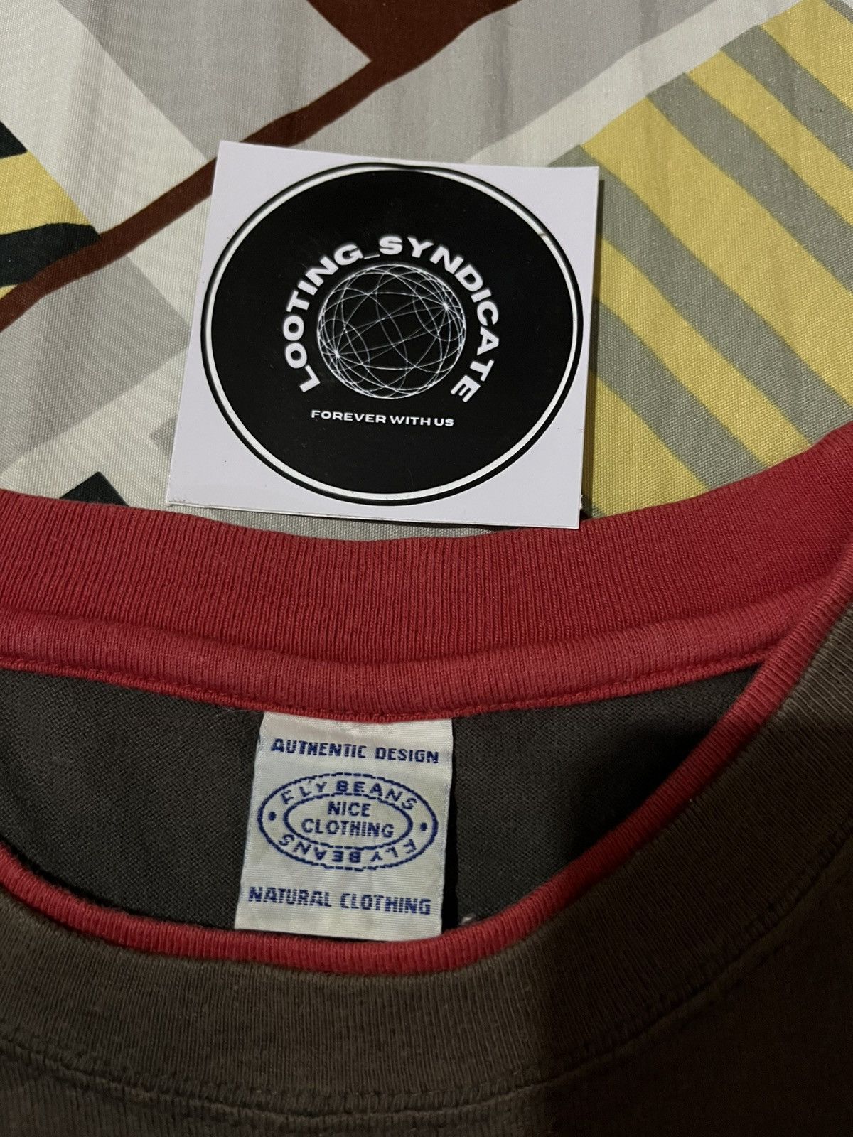 If Six Was Nine × Japanese Brand × Vintage Fly Beans Cross Style And Double Layer Longsleve Size US L / EU 52-54 / 3 - 7 Thumbnail
