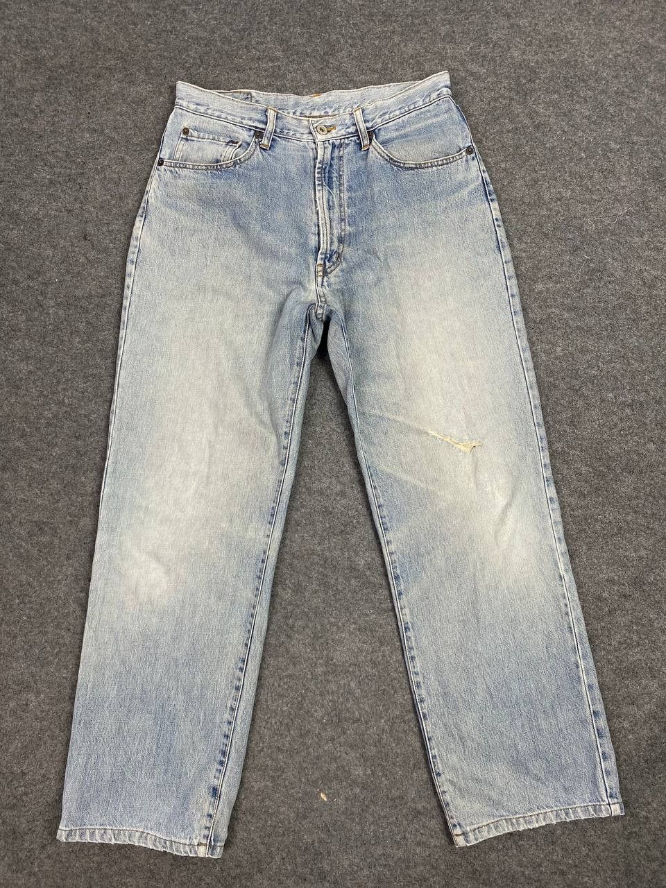 Vintage vintage elvis presley light wash distressed denim Size US 33 - 6 Thumbnail