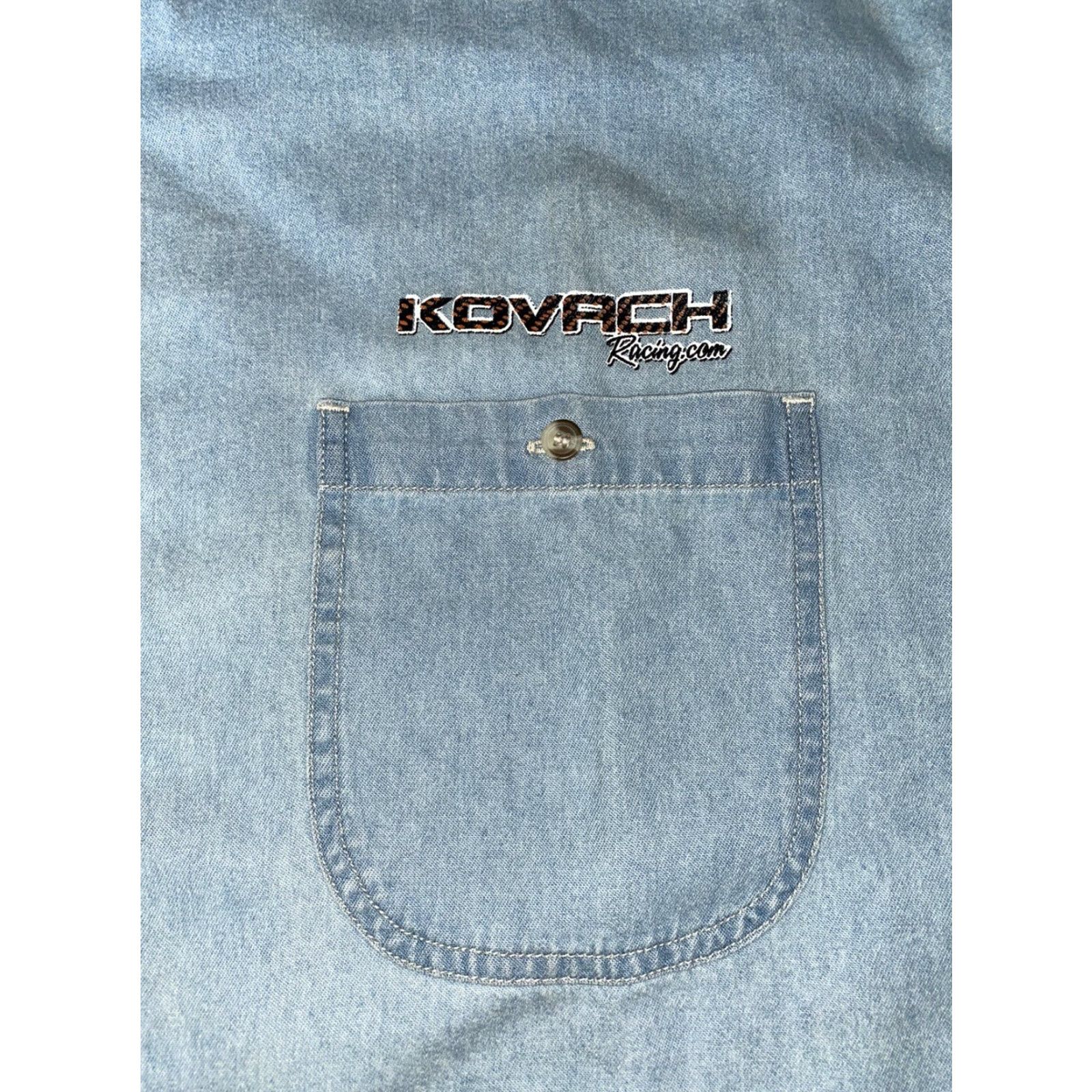 Vintage LAL Kovach Euphoric Energy Button-Down Shirt Mens 2XL Blue Racing Size US XXL / EU 58 / 5 - 4 Thumbnail