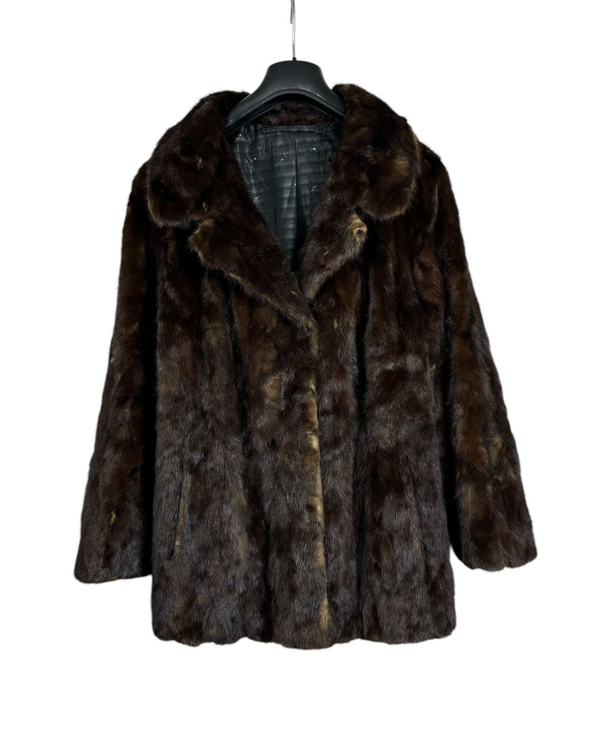 Handmade Real Genuine Mink Fur Coat Jacket Size Large Size L / US 10 / IT 46 - 15 Thumbnail