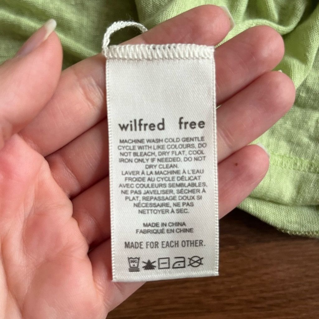 Aritzia Wilfred Free 100% Linen Oversized Tee – Green, Short Sleeve Size XS / US 0-2 / IT 36-38 - 7 Thumbnail