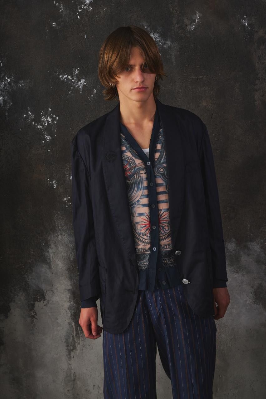 Jean Paul Gaultier 2000s Jean Paul Gaultier Embroidered Tailored Silk Jacket Size US M / EU 48-50 / 2 - 2 Thumbnail