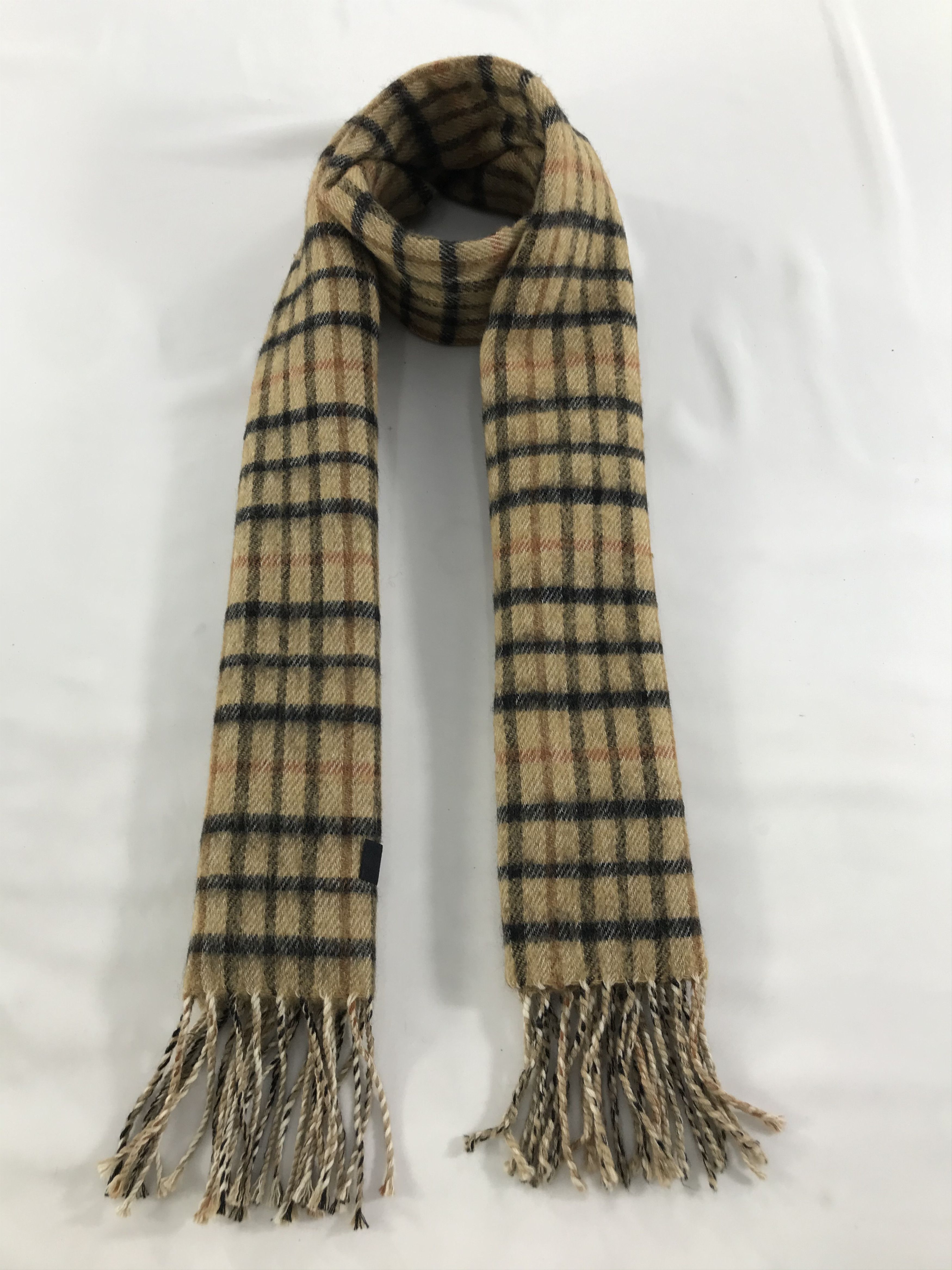 DAKS DAKS London Gingham Wool Scarf Muffler V127 Size ONE SIZE - 1 Thumbnail
