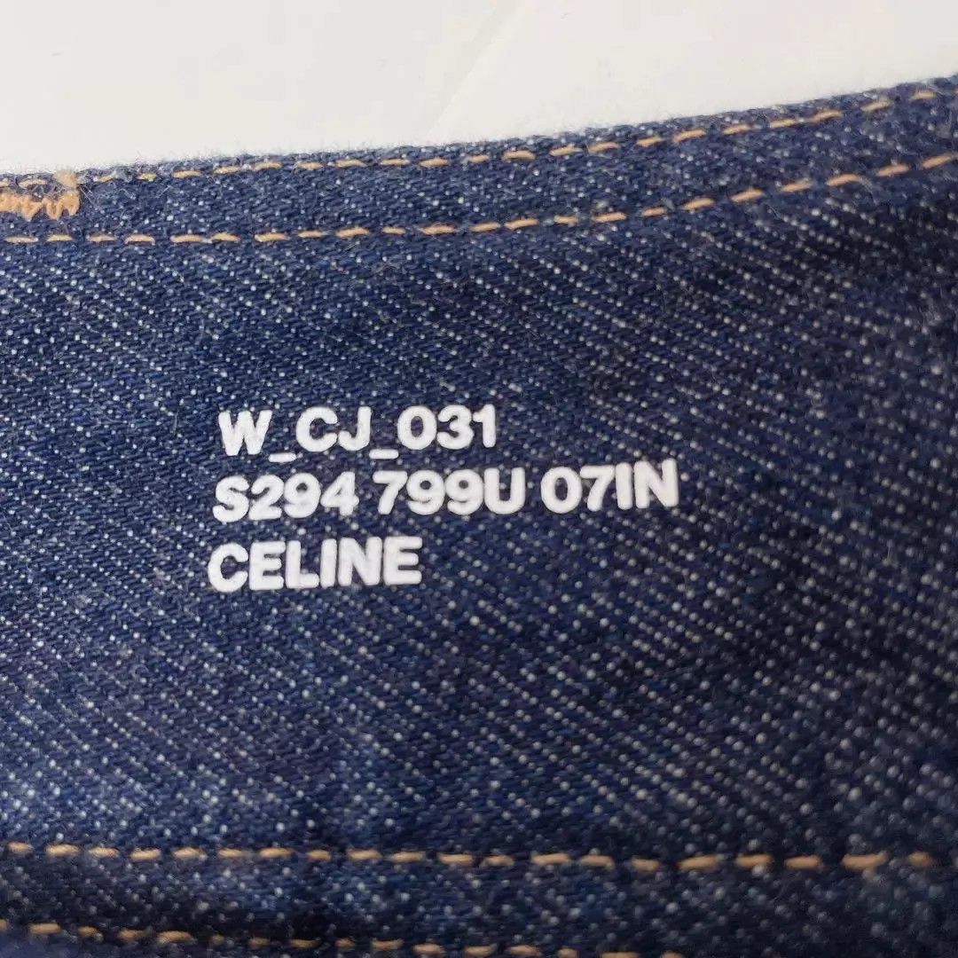 Celine CELINE Blue Chain Detail Low-Rise Mini Skirt 28 Size 28" / US 6 / IT 42 - 6 Thumbnail