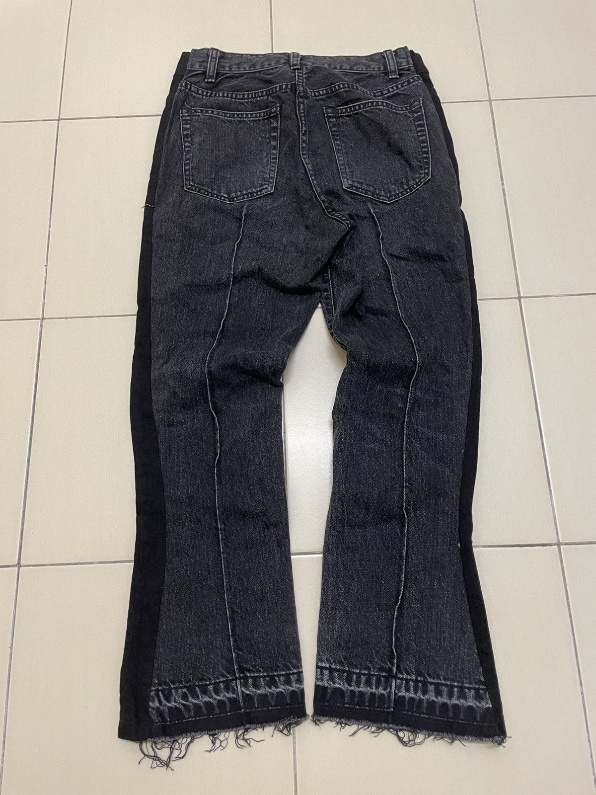 Sacai Japanese Brand Sacai SS21 Docking Cut Off Rebuild Jeans Size US 27 - 7 Thumbnail