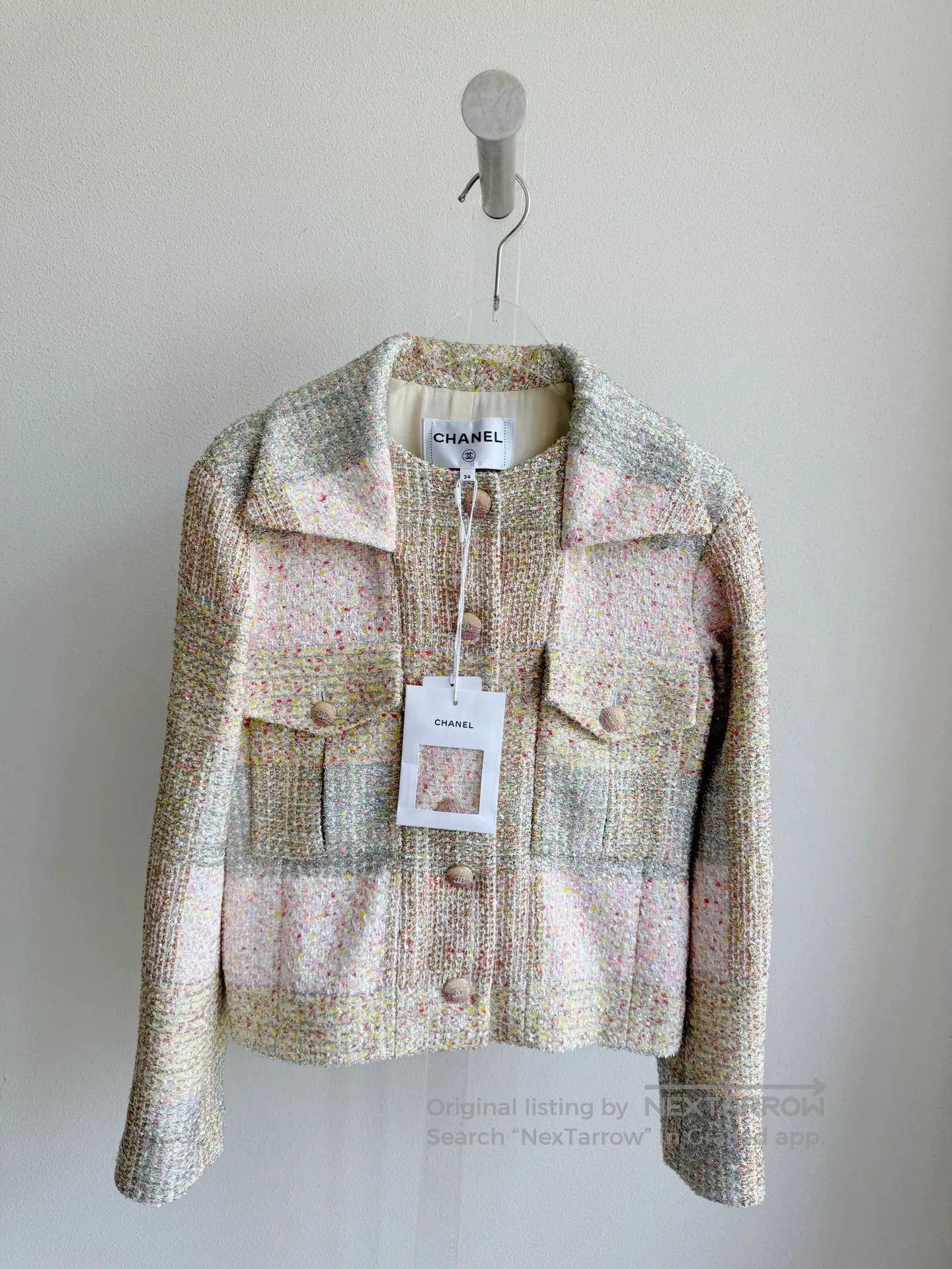 Chanel Chanel 24C Tweed Metallic Jacket. Size XXS / US 00 / IT 34 - 3 Thumbnail