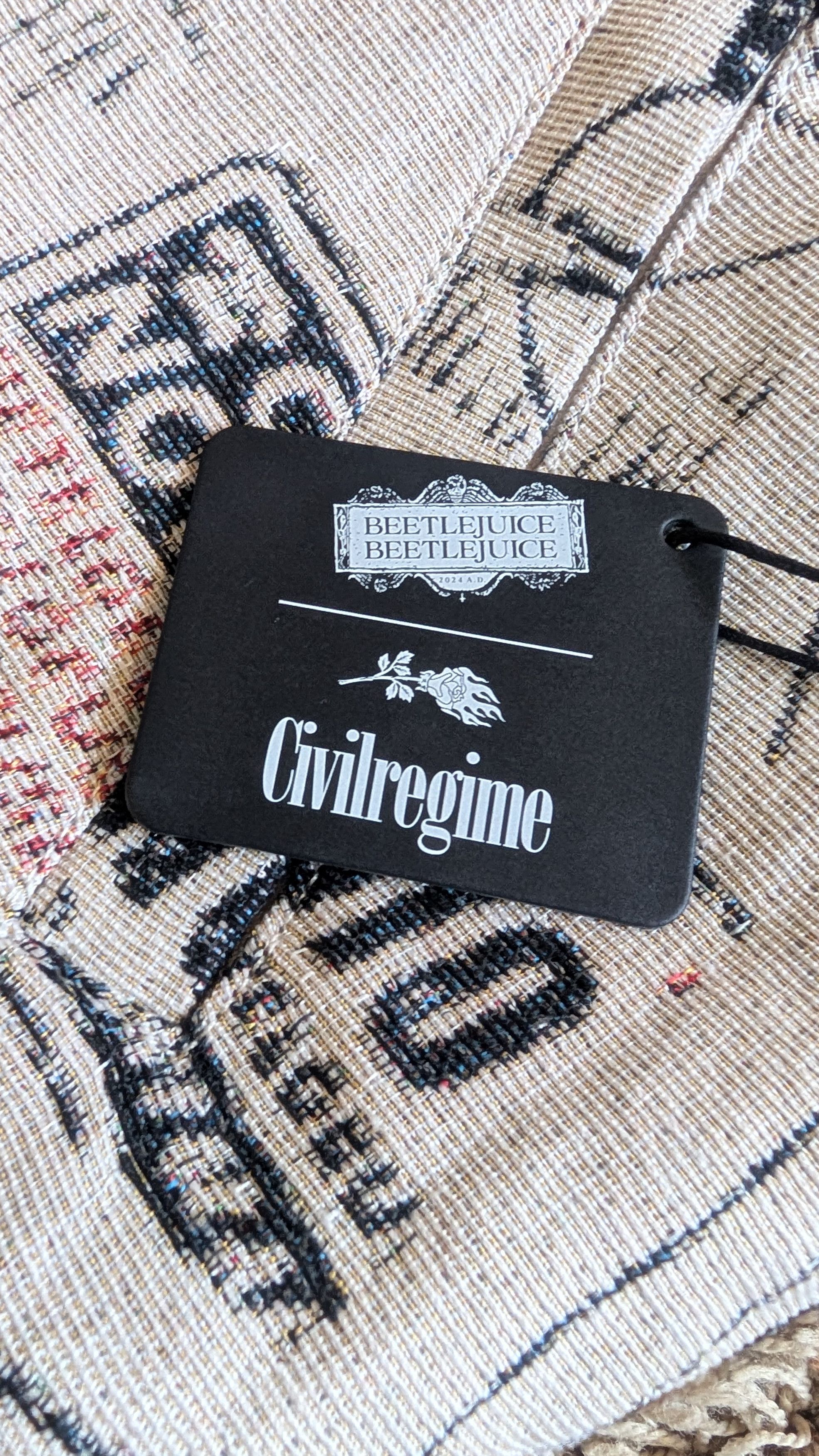 Civil Regime Civil Regime Beetlejuice Jacket Roses Concrete Movie M 🔥 🔥 Size US M / EU 48-50 / 2 - 5 Thumbnail
