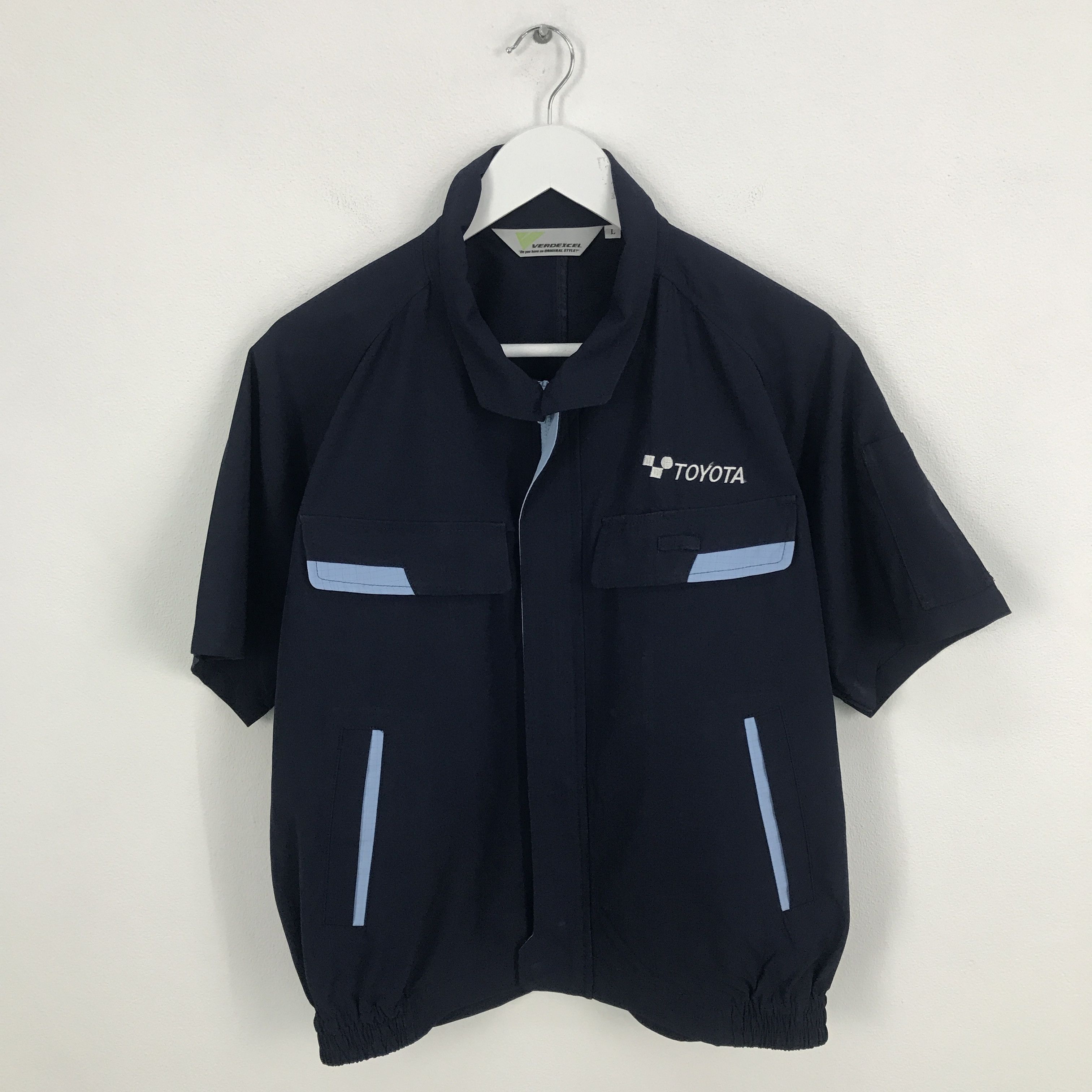 Sports Specialties Rare Toyota racing work uniform style up zipper jacket Size US L / EU 52-54 / 3 - 1 Thumbnail