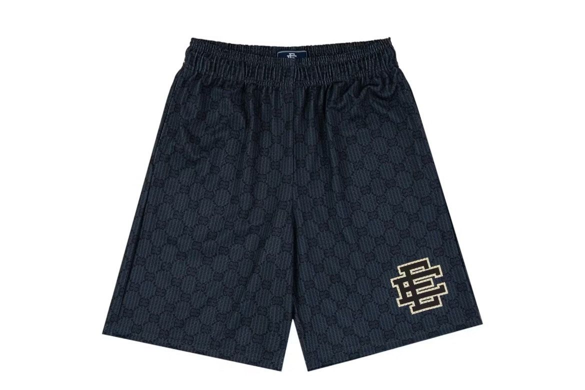 Eric Emanuel Eric Emanuel EE black Gucci print baggy shorts medium Size US 30 / EU 46 - 1 Thumbnail