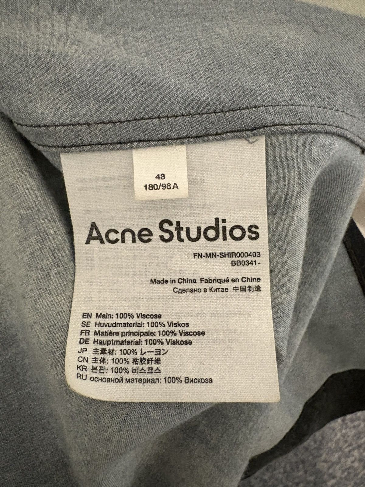 Acne Studios Acne Studios Flower button-up Size US M / EU 48-50 / 2 - 4 Thumbnail