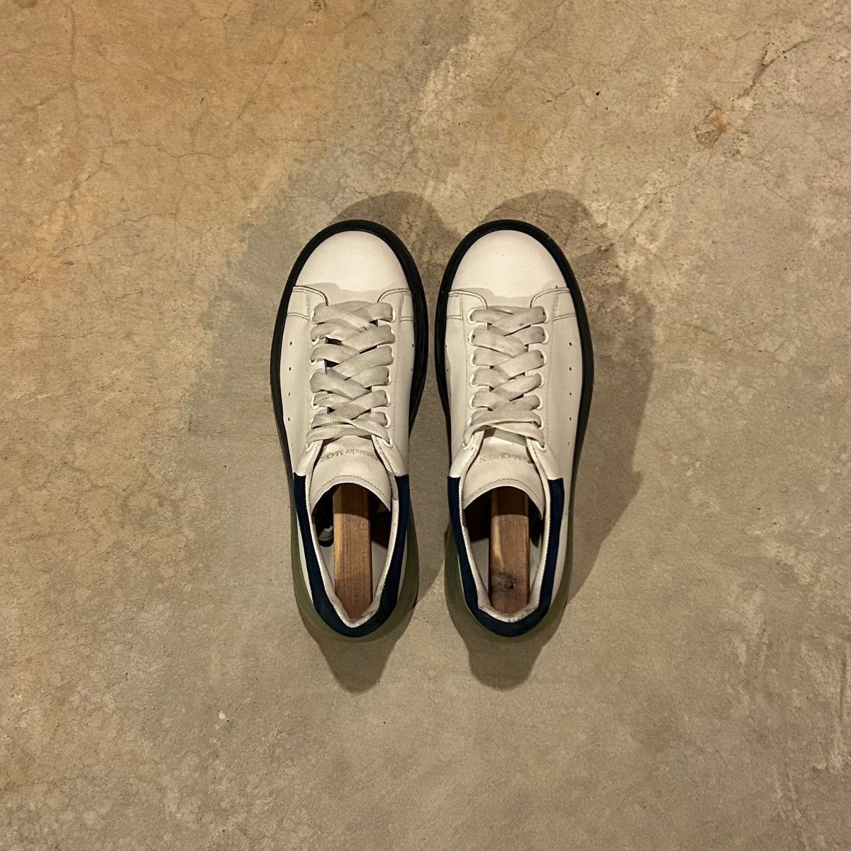 Alexander McQueen × Designer Alexander McQueen Oversized Shoe Worker Blue Sole EU 40 Size US 7.5 / EU 40-41 - 10 Thumbnail