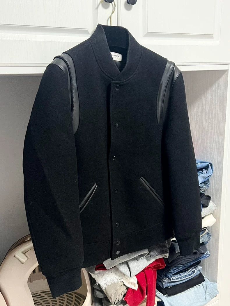 Saint Laurent Paris YSL Baseball Pilot Jacket Coat-2506 Size US L / EU 52-54 / 3 - 2 Thumbnail