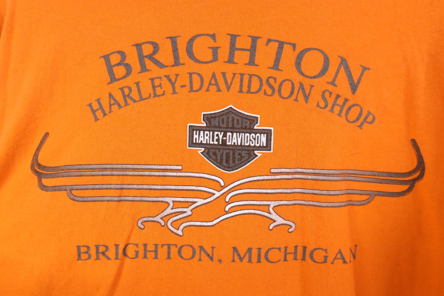 Harley Davidson Vintage Y2K 2001 Harley Davidson Dragon Long Sleeve T-Shirt Size US XXL / EU 58 / 5 - 11 Thumbnail