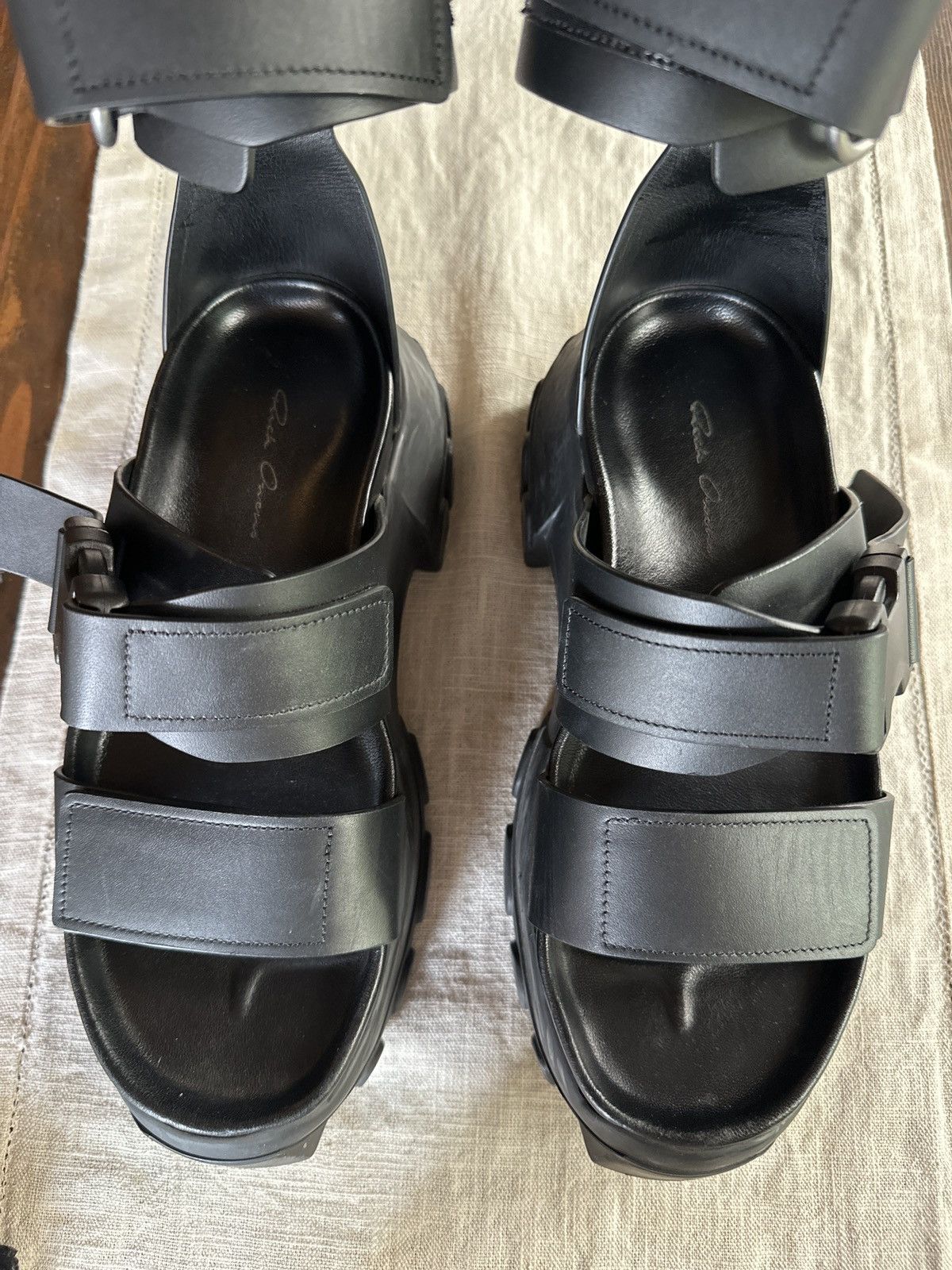 Rick Owens Rick Owens- Black Hiking Spartan Sandals Size US 6 / IT 36 - 5 Thumbnail