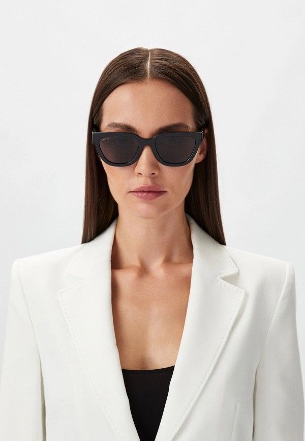Gucci NEW GUCCI GG1578S 001 CAT EYE BLACK GREY WOMEN SUNGLASSES