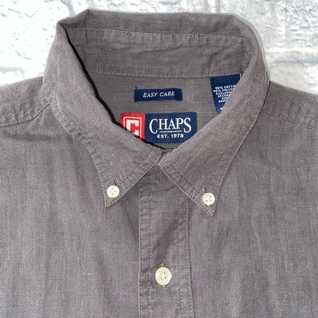 Chaps Chaps men S easy care cotton blend button down dress shirt g Size US S / EU 44-46 / 1 - 7 Thumbnail