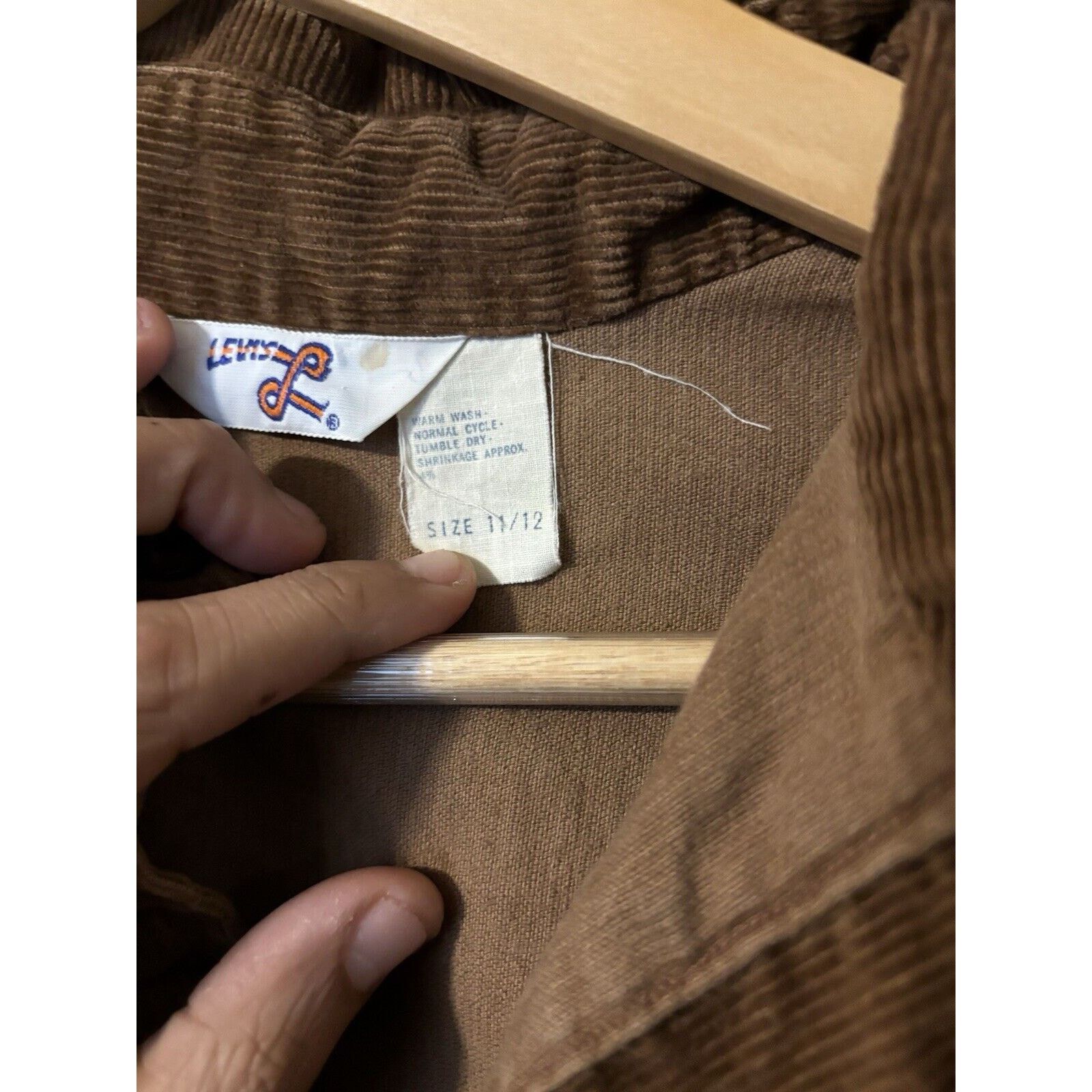 Levi's vintage 70s LEVIS litte E brown button up 11/12 rare shirt Size US XS / EU 42 / 0 - 3 Thumbnail