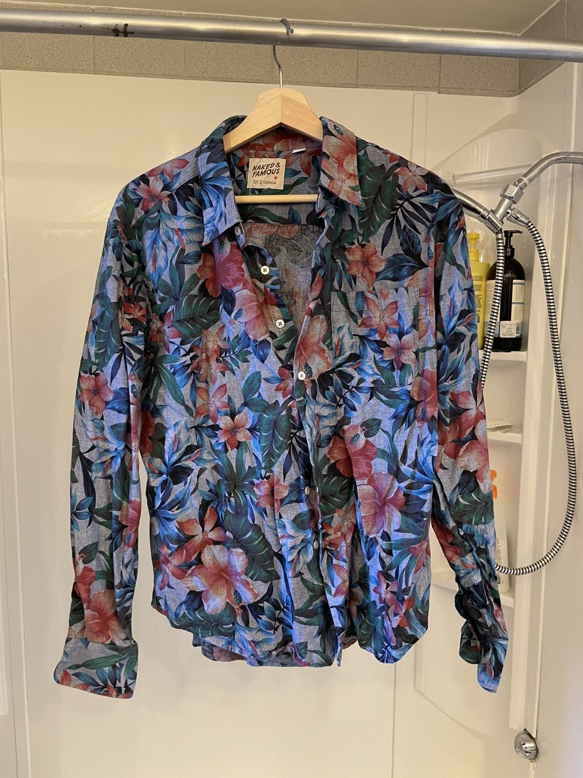 Naked & Famous Naked & Famous Floral Button-Up – Men’s S Size US S / EU 44-46 / 1 - 1 Thumbnail