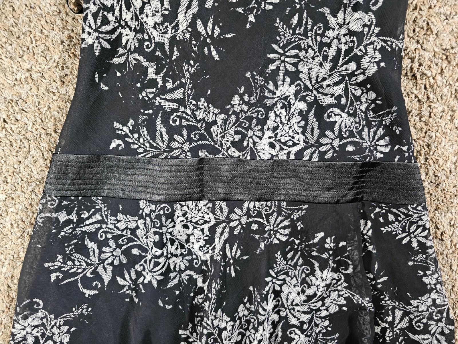 Evan Picone Evan Picone Black Floral Dress Sz 6 Size M / US 6-8 / IT 42-44 - 3 Thumbnail