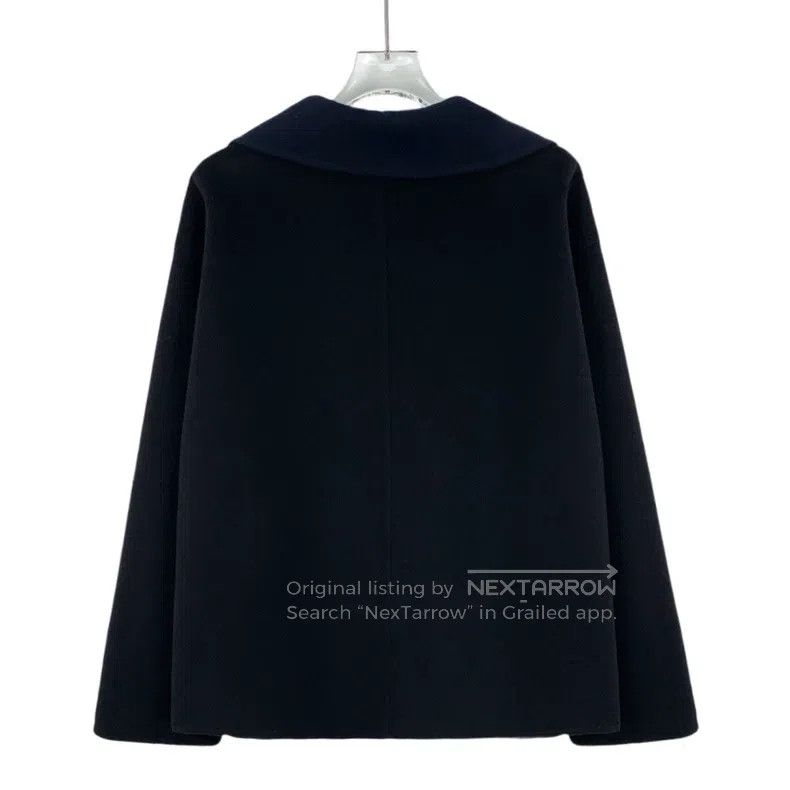 Hermes Hermes Black Cashmere Lapel Zip-Up Long Sleeve Jacket Coat Size XS / US 0-2 / IT 36-38 - 2 Thumbnail
