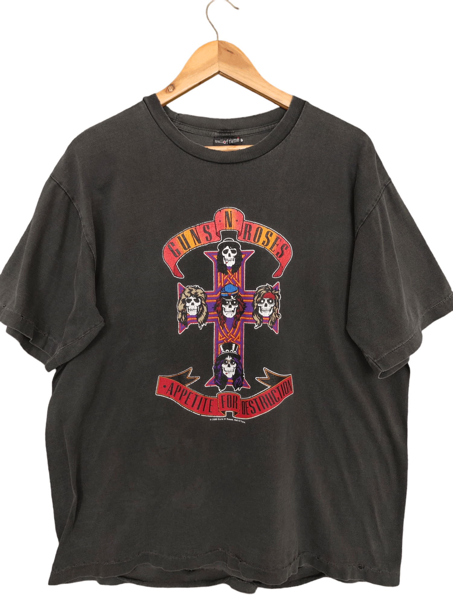 Band Tees Vintage 2000 Gun & Roses Cross Distressed T Shirt Size US L / EU 52-54 / 3 - 1 Thumbnail