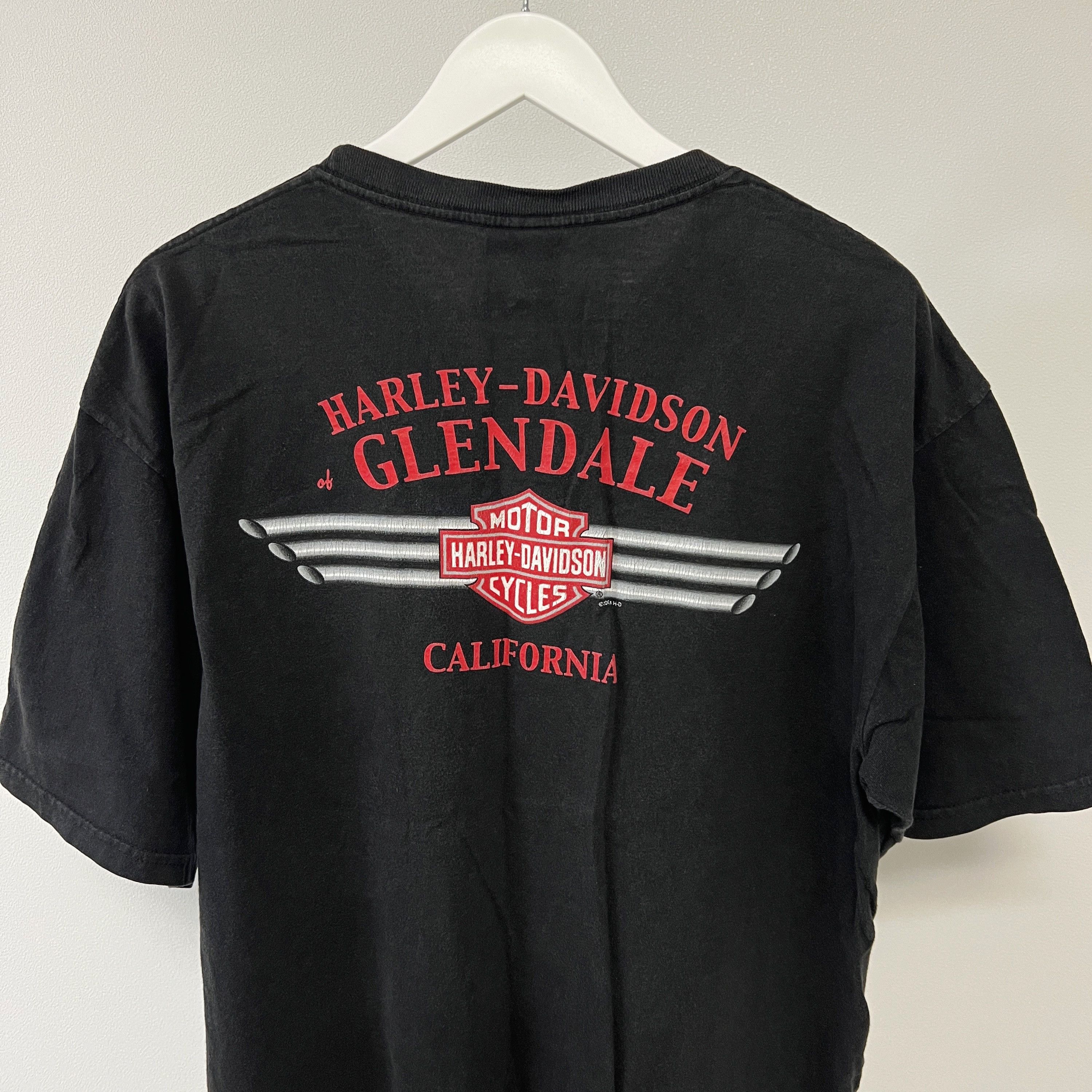Harley Davidson Harley Davidson Eagle California Motorcycle T-shirt Size US XL / EU 56 / 4 - 4 Thumbnail