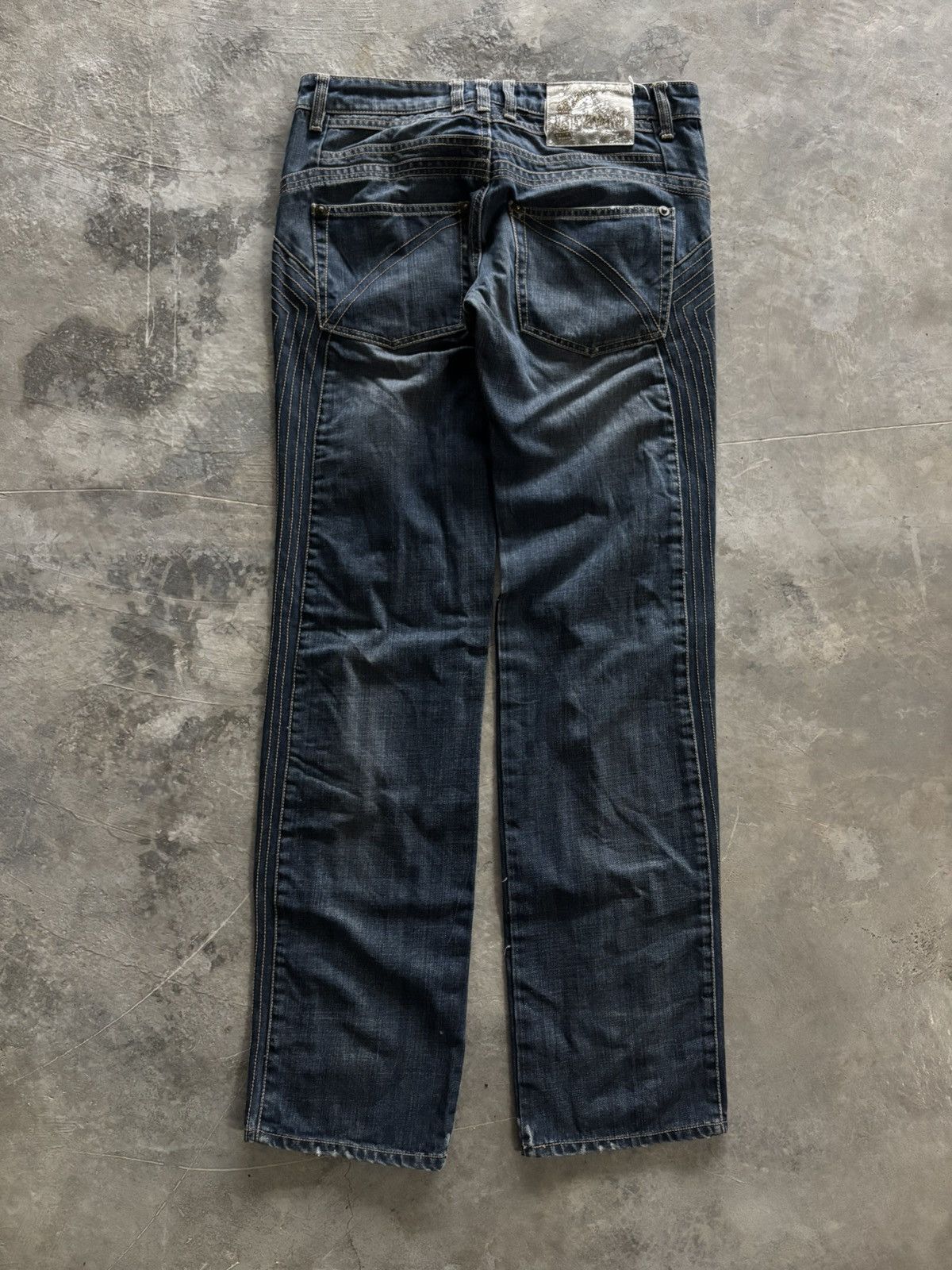 Just Cavalli JUST CAVALLI JEANS SIDE STITCHING ABSTRACT ART STYLE Size US 31 - 13 Thumbnail
