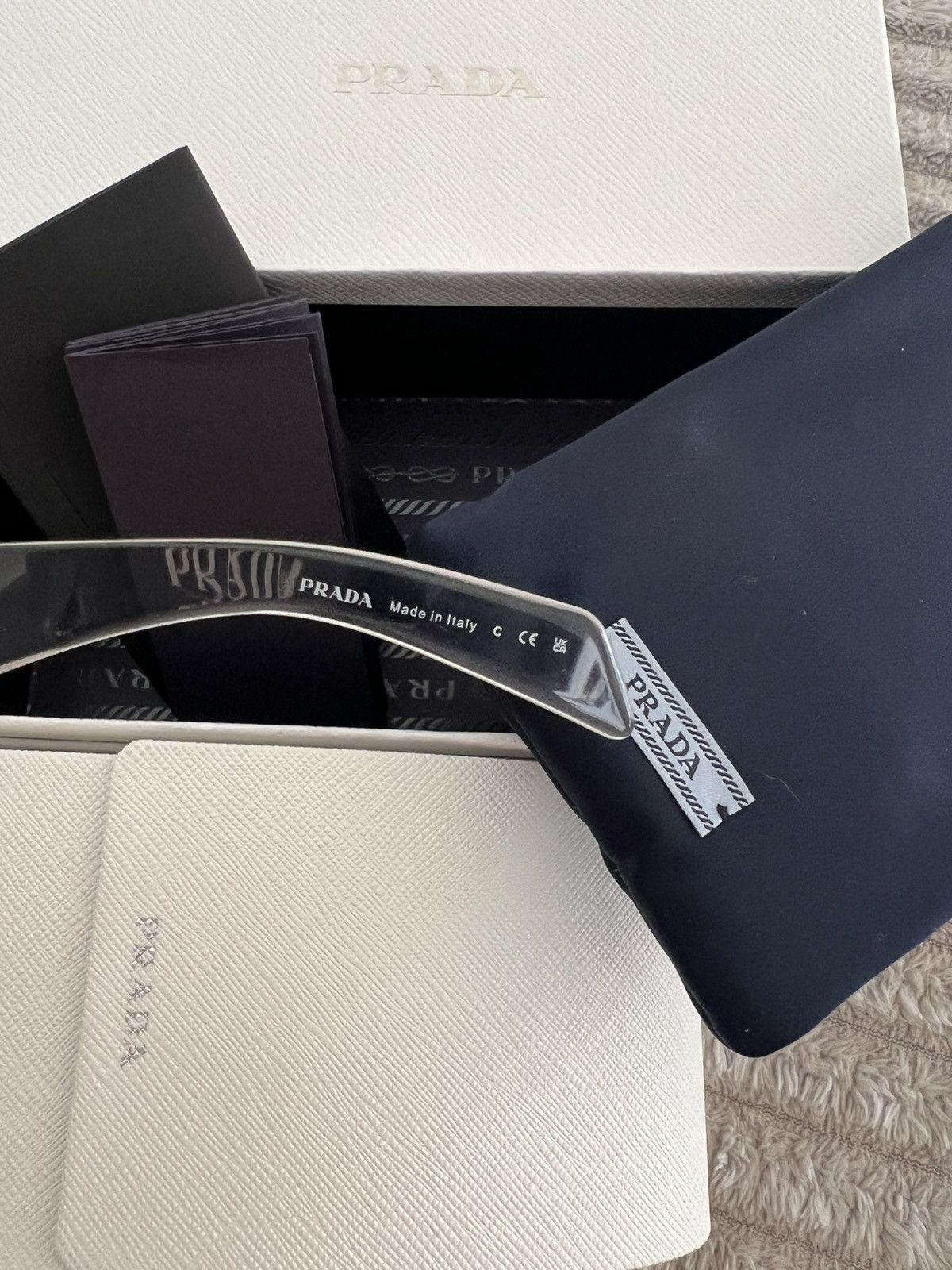 Prada Sunglasses PRADA 0PR A19S ‘Transparent Grey’ Size ONE SIZE - 3 Thumbnail