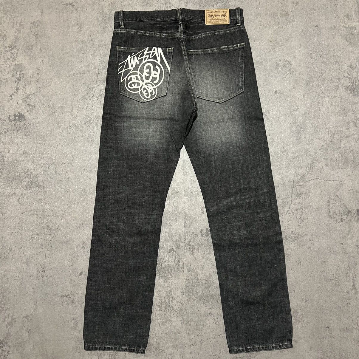 Stussy Y2K Stussy Rough&Rugged Relaxed Distressed Denim Jeans Size US 32 / EU 48 - 6 Thumbnail