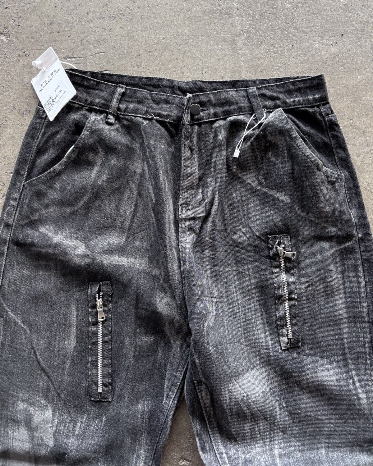 If Six Was Nine × Japanese Brand × Le Grande Bleu (L.G.B.) 2000s BNWT Da Tian Xin Studio Flared Denim Pants Size US 32 / EU 48 - 3 Thumbnail