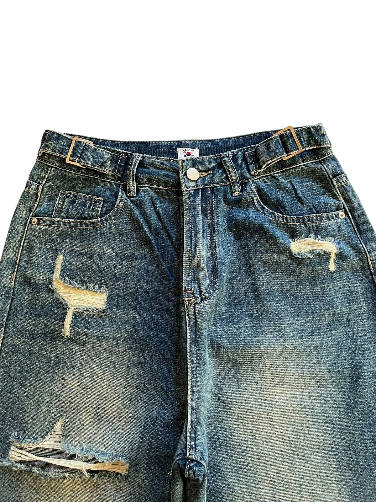 Japanese Brand Vintage Japanese Brand Distressed Blue Denim Baggy Denim Size US 29 - 4 Thumbnail