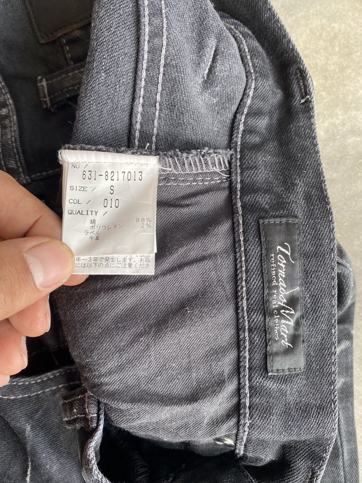 Hysteric Glamour × Le Grande Bleu (L.G.B.) × Tornado Mart Tornado Mart Distressed Black Altered Skinny Jeans Size US 29 - 7 Thumbnail