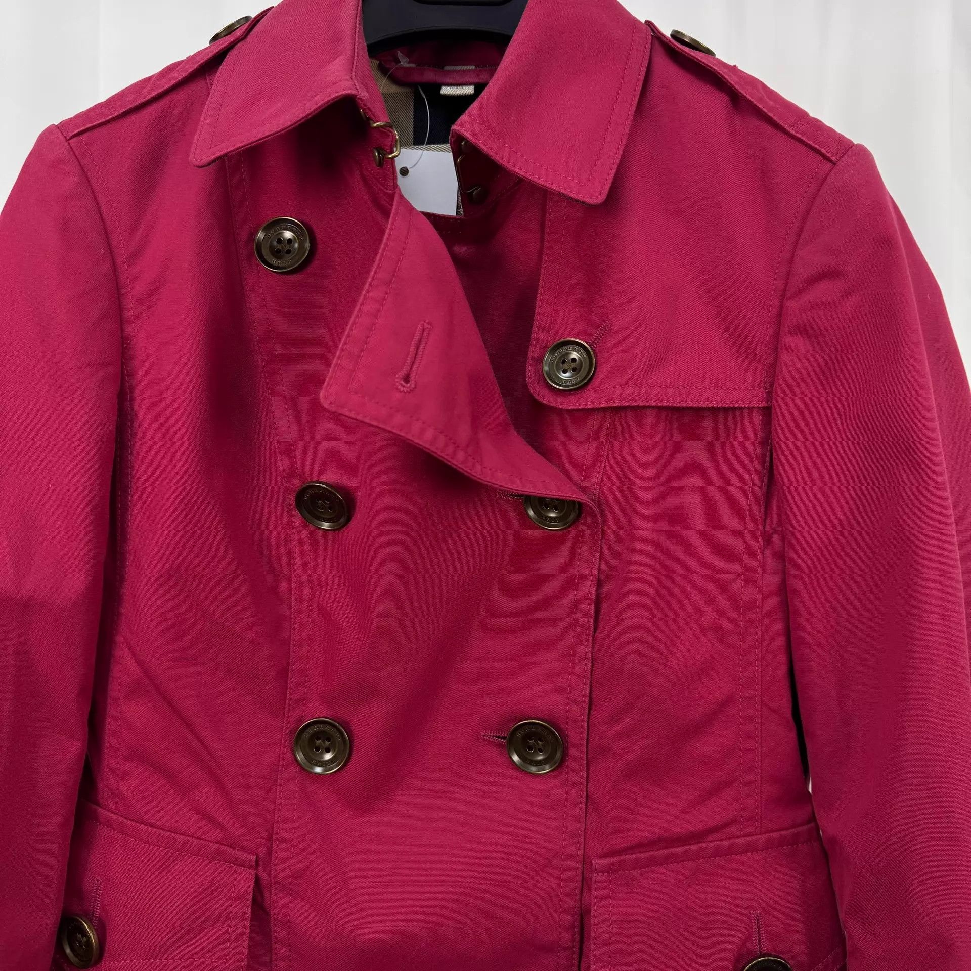 Burberry Burberry Double-Breasted Short Trench UK4 98 New Size XS / US 0-2 / IT 36-38 - 3 Thumbnail