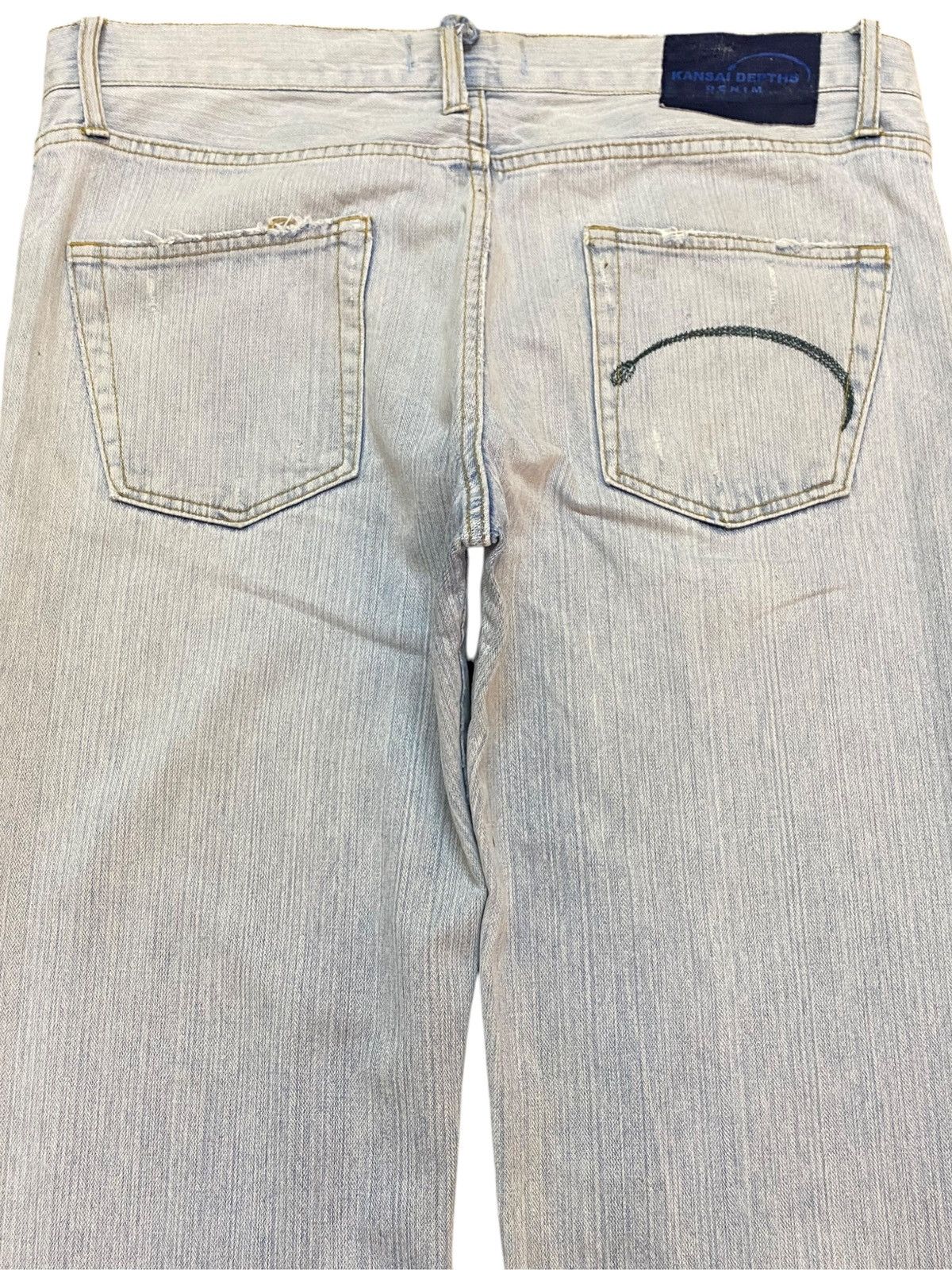Japanese Brand Vintage Japanese Brand Kansai Faded Loose Jeans Size US 37 - 4 Thumbnail