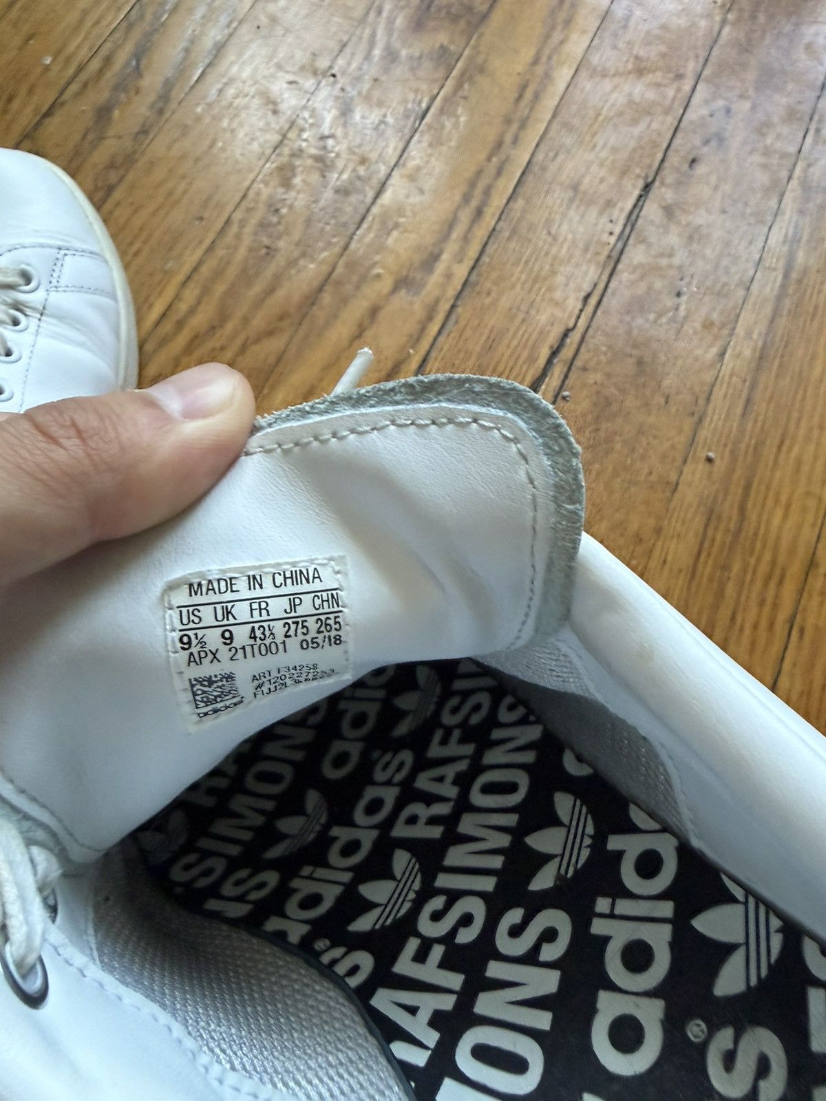Adidas × Raf Simons Stan Smith by Adidas x Raf Simons White Size US 9.5 / EU 42-43 - 5 Thumbnail