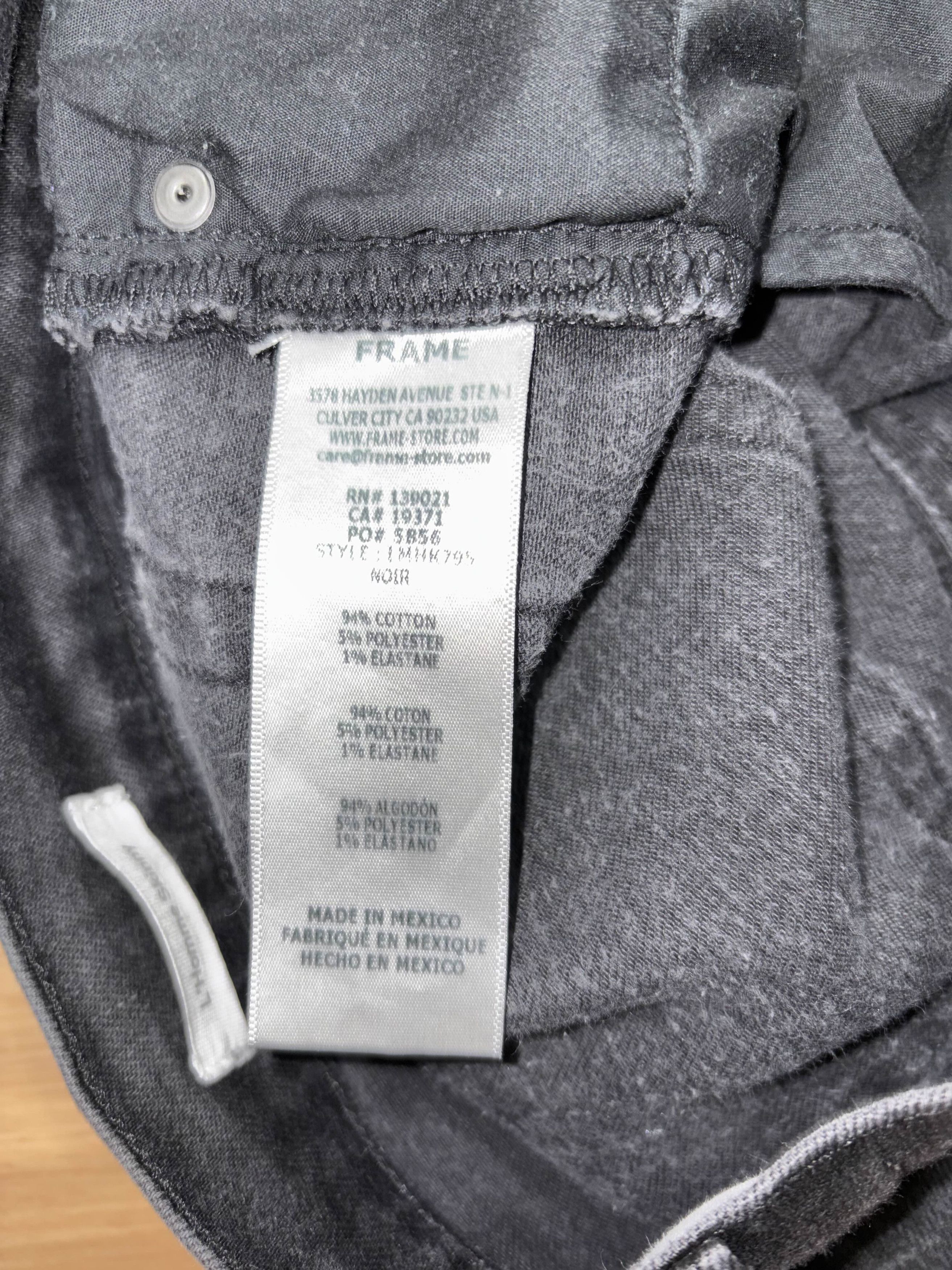 Frame Frame L'Homme Skinny Jeans Noir (Black) Size 30x30 LMHK795 Size US 30 / EU 46 - 7 Thumbnail