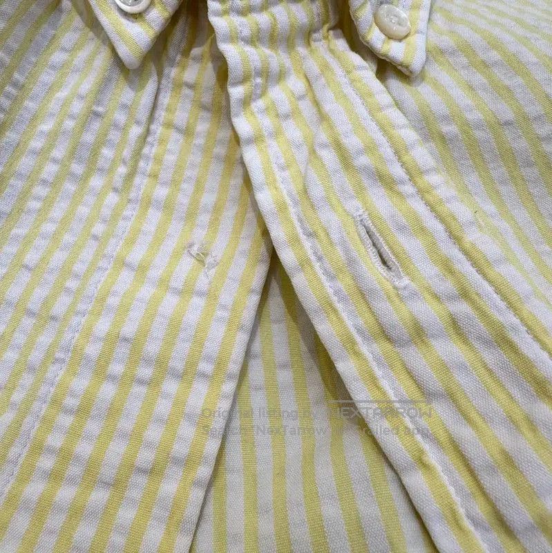 Thom Browne Thom Browne Yellow Striped Short Sleeve Shirt . Size S / US 4 / IT 40 - 5 Thumbnail